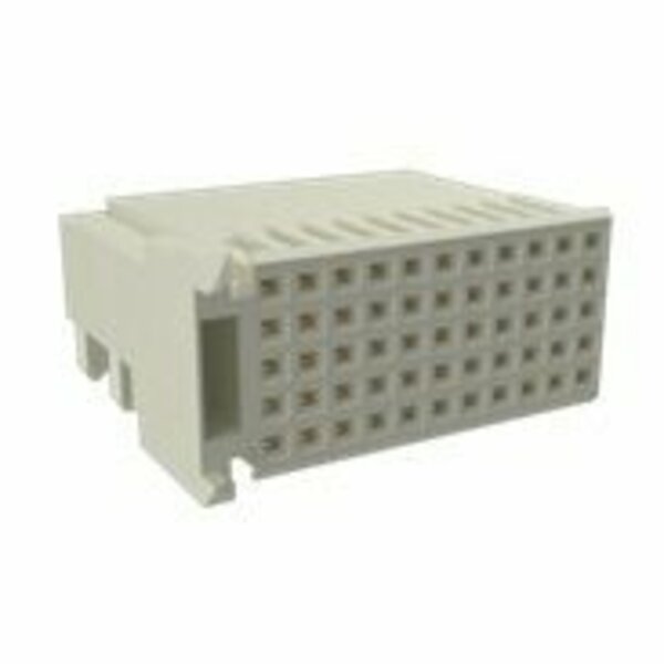 Fci Board Connector, 55 Contact(S), 5 Row(S), Female, Right Angle, Press Fit Terminal, Receptacle HM2R03PA5100N9LF